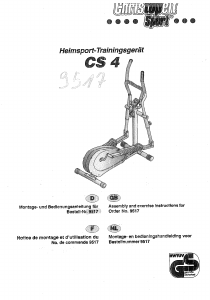 Bedienungsanleitung Christopeit CS 4 Crosstrainer