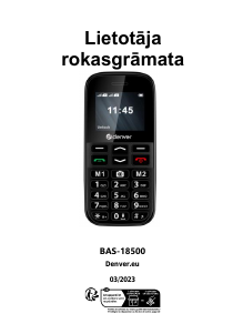 Rokasgrāmata Denver BAS-18500 Mobilais tālrunis