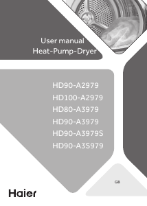 Manual Haier HD100-A2979 Dryer