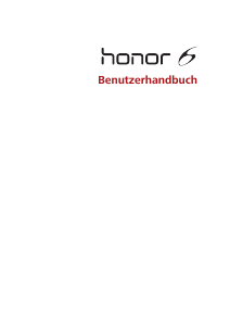 Bedienungsanleitung Honor 6 Handy