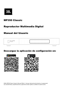 Manual de uso JBL MP350 Classic Reproductor multimedia