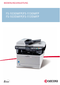 Bedienungsanleitung Kyocera FS-1035MFP Multifunktionsdrucker