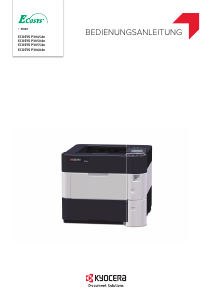 Bedienungsanleitung Kyocera ECOSYS P3055dn Drucker