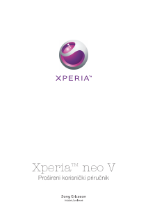 Priručnik Sony Ericsson Xperia neo V Mobilni telefon