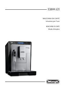 Manuale DeLonghi ECAM 44.620X Eletta Plus Macchina da caffè