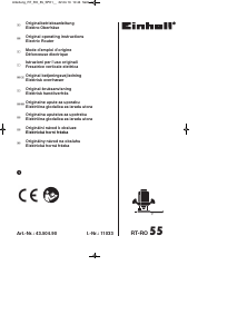 Handleiding Einhell RT-RO 55 Bovenfrees