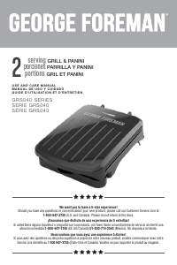 Mode d’emploi George Foreman GRS040B Grill