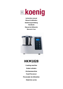 Manual H.Koenig HKM1028 Food Processor