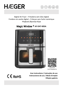 Εγχειρίδιο Haeger AF-D47.005A Magic Window Φριτέζα