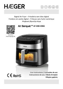 Εγχειρίδιο Haeger AF-D80.008A Air Banquet Φριτέζα