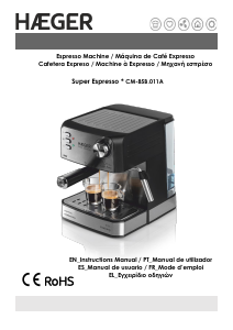 Handleiding Haeger CM-85B.011A Super Espresso-apparaat