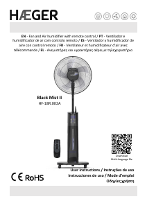 Manual de uso Haeger HF-18R.002A Black Mist II Ventilador