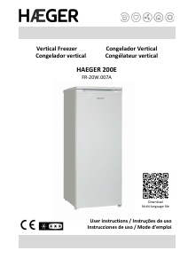 Manual Haeger FR-20W.007A Freezer