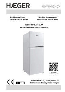 Manual de uso Haeger RE-22W.028A North Pole Frigorífico combinado