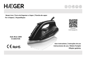 Manual Haeger SI-220.015A Dark River 2200 Iron