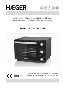 Manual de uso Haeger OV-22B.032A Santis 22 Horno