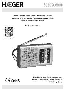 Manual de uso Haeger PR-BIB.001A Goal Radio