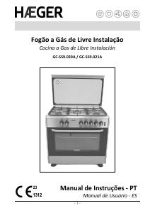 Manual Haeger GC-SS9.021A Fogão