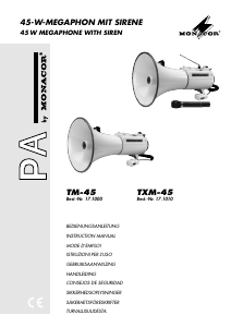 Handleiding Monacor TXM-45 Megafoon