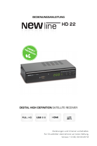 Bedienungsanleitung Newline HD 22 Digital-receiver