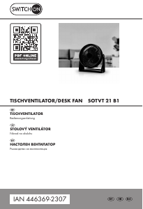 Bedienungsanleitung Switch On SOTVT 21 B1 Ventilator