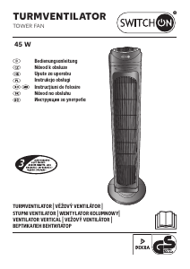 Návod Switch On VT-E0201 Ventilátor