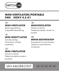 Instrukcja Switch On SOKV 4.5 A1 Wentylator