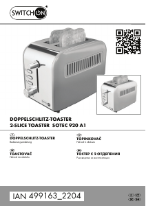 Návod Switch On SOTEC 920 A1 Toastovač