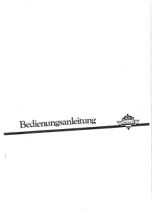 Bedienungsanleitung Hobby De Luxe 545 TL (1996) Caravan