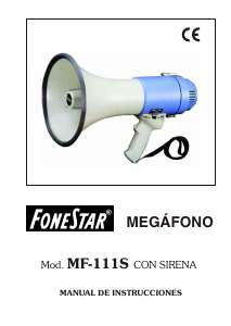 Manual de uso Fonestar MF-111S Megáfono