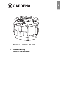 Bedienungsanleitung Gardena 1559 AquaContour Automatic Rasensprenger
