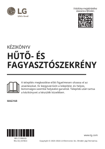 Használati útmutató LG GTBV20PYGKD Hűtő és fagyasztó