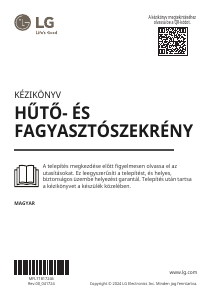 Használati útmutató LG GTBV44PYBKD Hűtő és fagyasztó