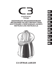 Bruksanvisning C3 30-30101 Citruspress