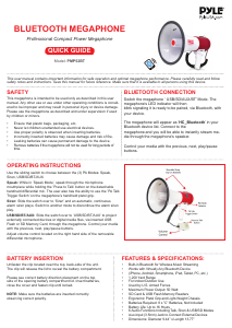 Handleiding Pyle PMP52BT Megafoon