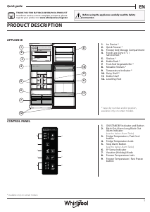 Manuale Whirlpool WT70E 832 X Frigorifero-congelatore