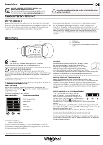 Bedienungsanleitung Whirlpool WHC18D021C2 SF Kühl-gefrierkombination