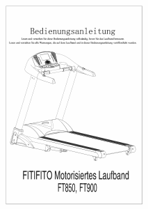 Bedienungsanleitung Fitifito FT850 Laufband