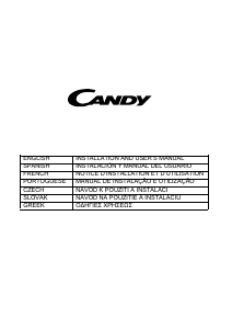 Manual Candy CCE116/1X/4U Cooker Hood