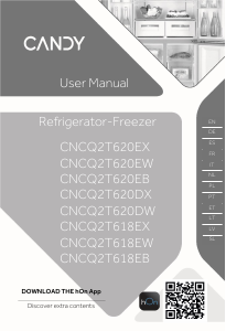 Manual de uso Candy CNCQ2T620DX Frigorífico combinado