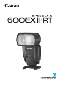 Bedienungsanleitung Canon Speedlite 600EX II-RT Blitz