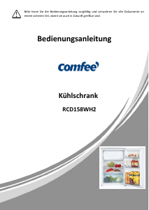 Bedienungsanleitung Comfee RCD158WH2 Kühlschrank