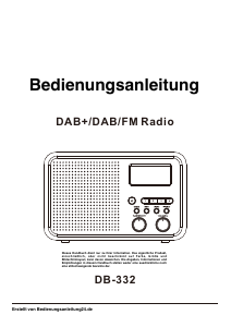 Bedienungsanleitung Ocean Digital DB-332 Radio