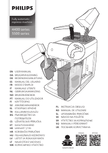 Rokasgrāmata Philips EP5544 Espresso kafijas aparāts