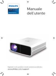 Manuale Philips NPX750 NeoPix Smart Proiettore