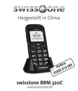 Bedienungsanleitung Swisstone BBM 320C Handy