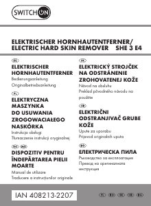 Bedienungsanleitung Switch On SHE 3 E4 Hornhautentferner