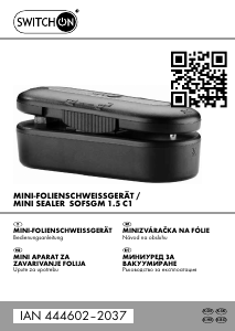 Návod Switch On SOFSGM 1.5 C1 Vákuovačka
