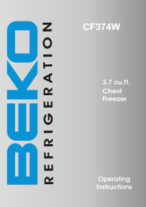 Manual BEKO CF 374 Freezer