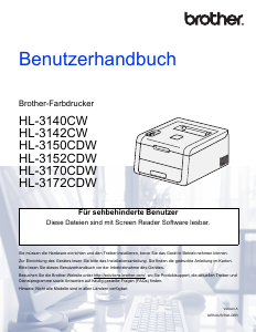 Bedienungsanleitung Brother HL-3170CDW Drucker